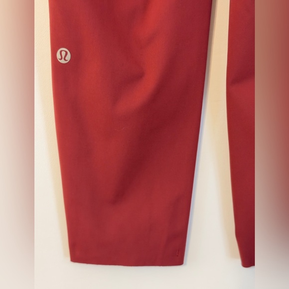 Women's Lululemon Athletica Base Pace High Rise Leggings Red Pants Active - Picture 3 of 4